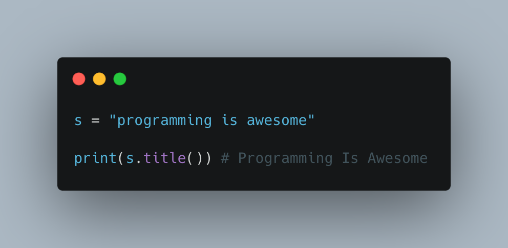 How to Quickly Capitalize First Letters in Python - Fatos Morina